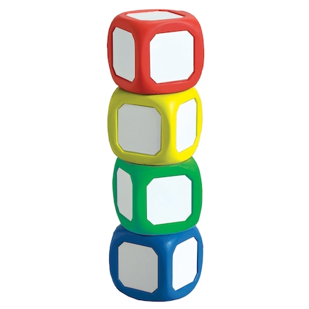 Learning Advantage Magnetic Dry Erase Dice, 2", PK4 7836